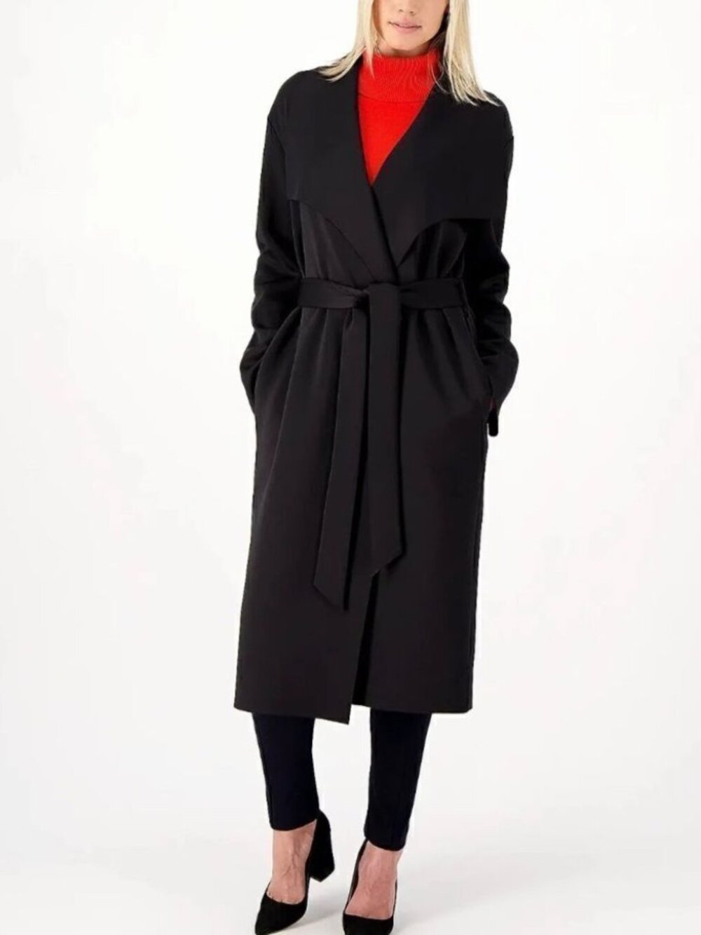 Girl With Curves Draped Scuba Jacket